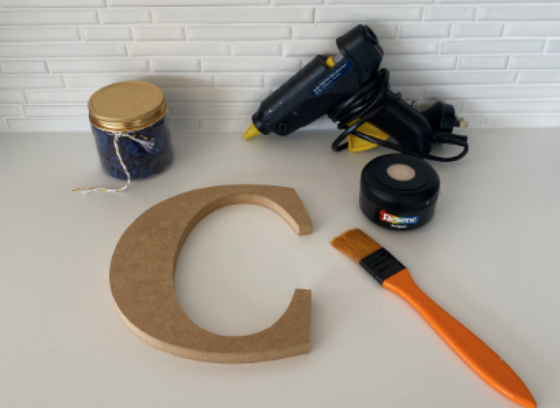 Make a Button Letter