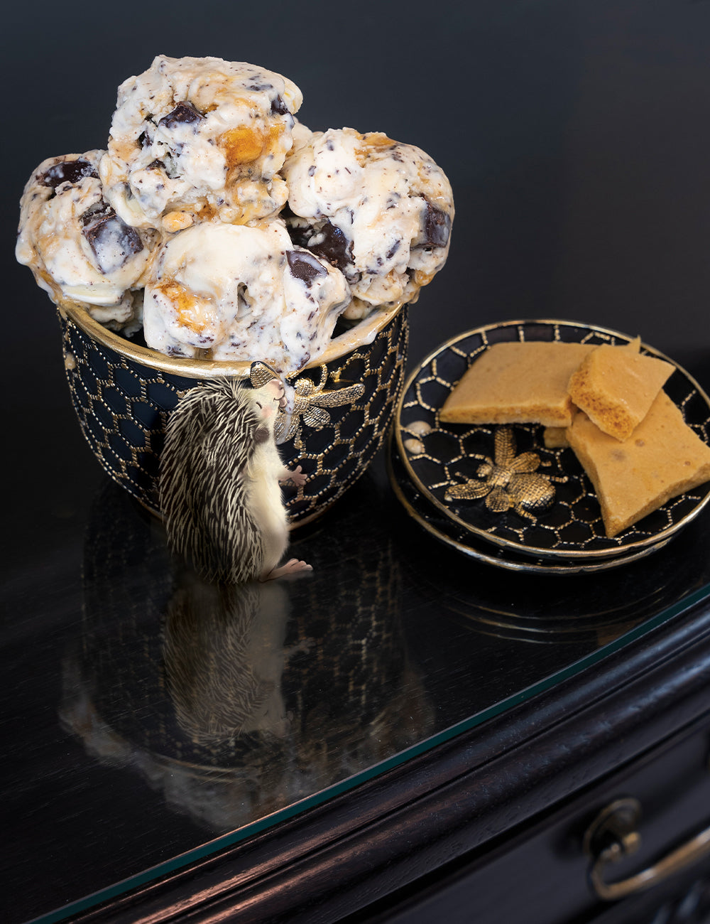 Honeycomb and Chocolate Chunk Ice Cream – Tangleby Gardens