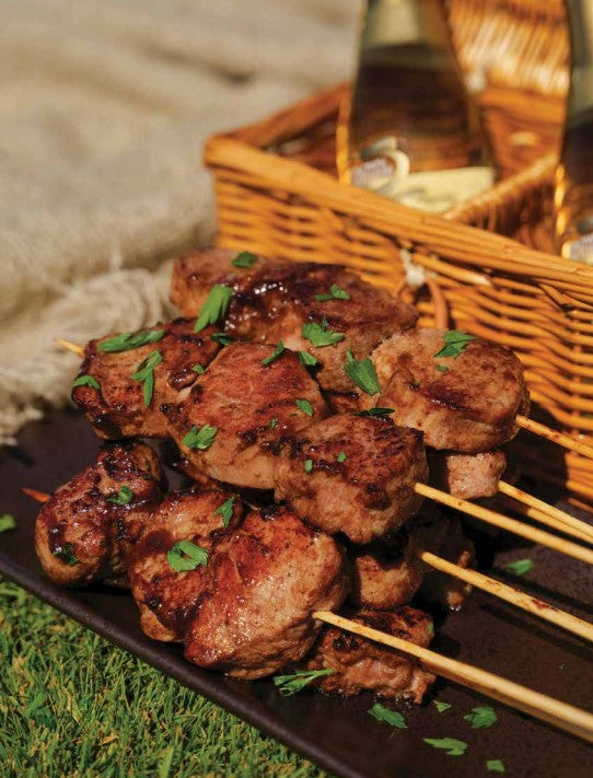 Hoisin pork kebabs