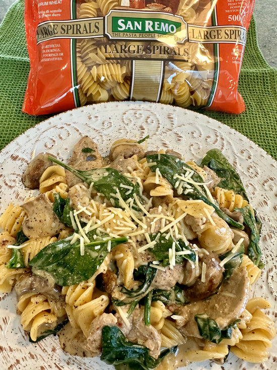 Pork Bacon & Spinach Spirals