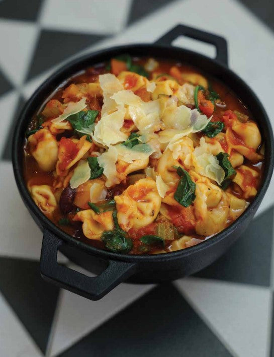 Tortellini minestrone