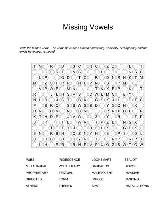 Word Finds – Tangleby Gardens