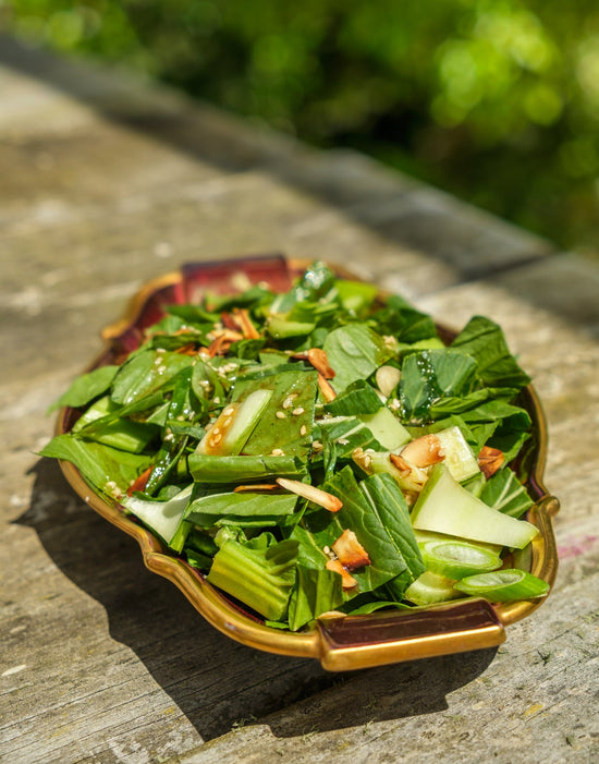 Bok Choy and Almond Salad