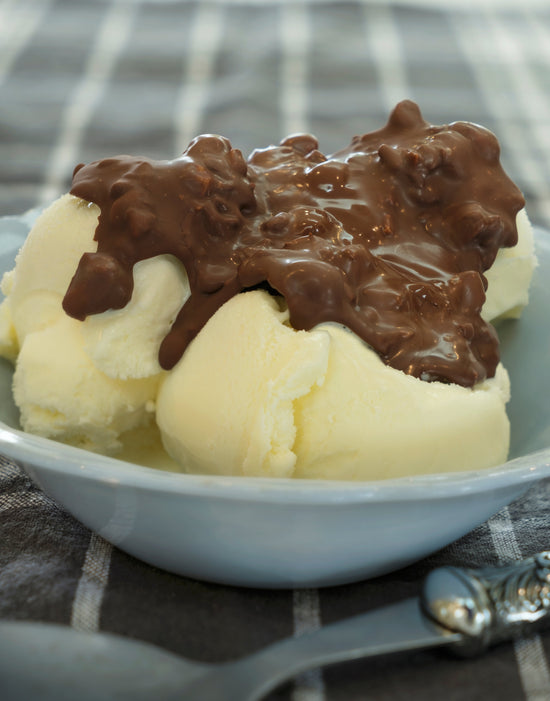Rocky Road Chocolate Shell for Ice Cream