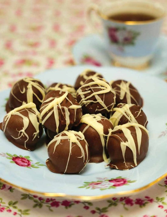 Coffee liqueur cheesecake truffles