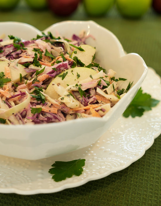 Coleslaw with Apple & Poppy Seeds