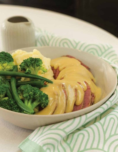 corned beef with mustard sauce