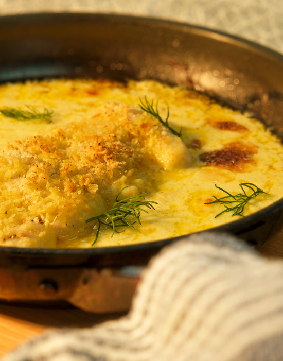 Crispy Fish in Cream Sauce