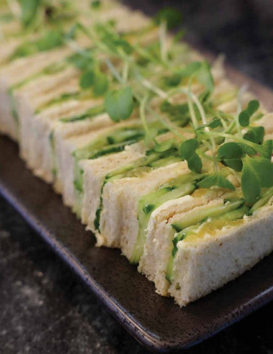 Cucumber and ginger tea sandwiches