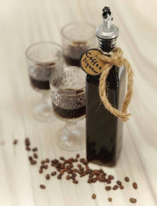 Home-made coffee liqueur