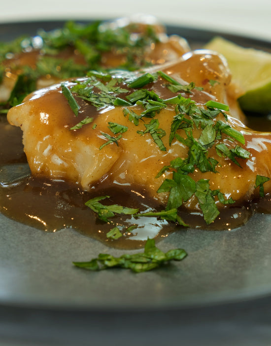 Pan Fried Fish with an Asian Sauce