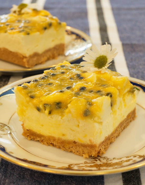 Passionfruit Swirl Cheesecake