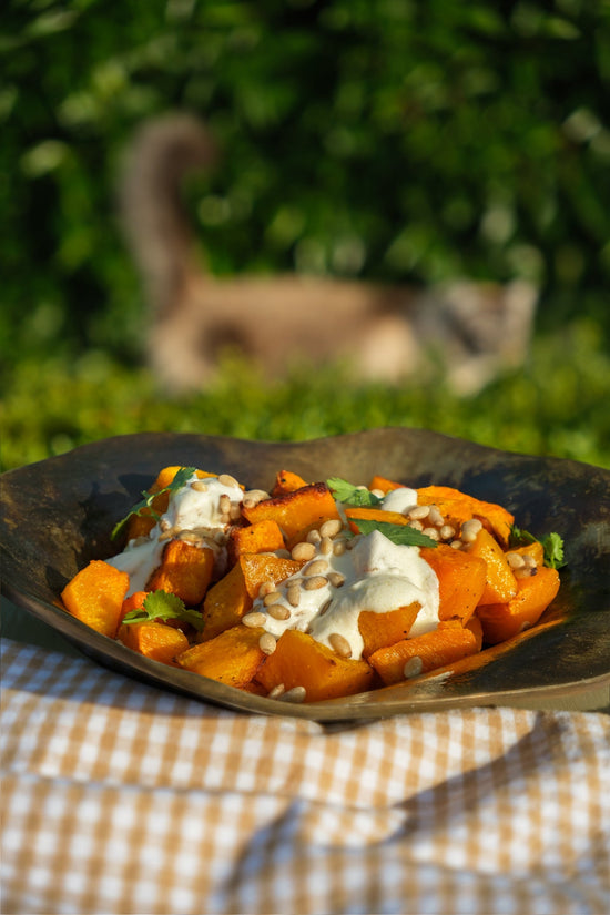 Roast Pumpkin with Lemon Yoghurt
